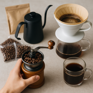 【初心者向け】失敗しないコーヒーの入れ方7ステップ｜炭火焙煎で本格カフェ気分！